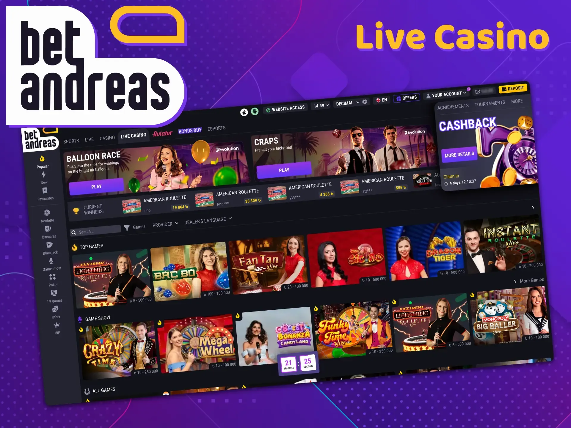Casino Games: Slots, Roulette, Live Dealers