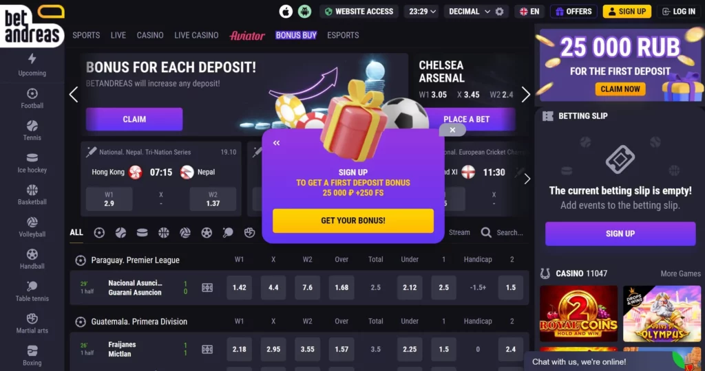 Casino Welcome Bonus: Amount and Details